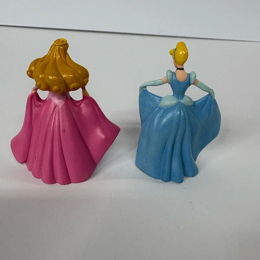 Disney Princess Cake Toppers - Pink and Blue